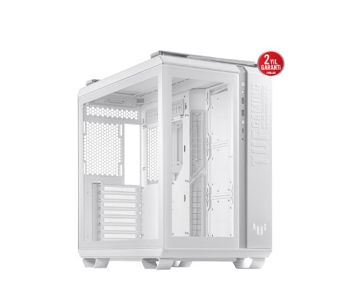 ASUS TUF Gaming GT502 Plus Panaromik Temperli Cam USB 3.2 ATX Beyaz Gaming Kasa 