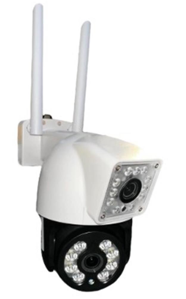 OKam O-Kam 3011 Çift Kameralı Full HD 4 MP Gece Görüşlü IP Wi-Fi PTZ Güvenlik Kamerası