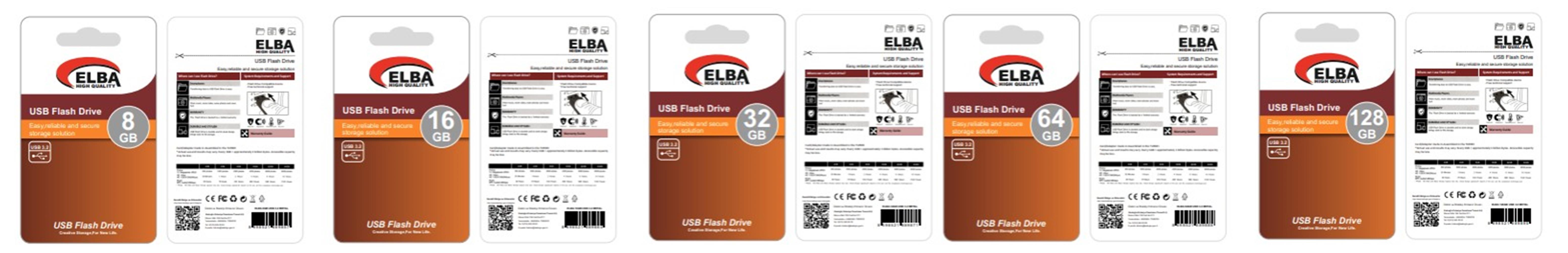 ELBA 8GB USB 3.2 METAL FLASH BELLEK