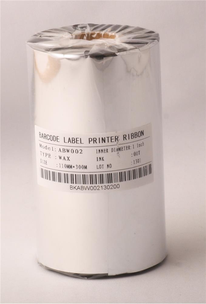 Ribbonsan WX-10FBK 110-300MT Wax Ribbon