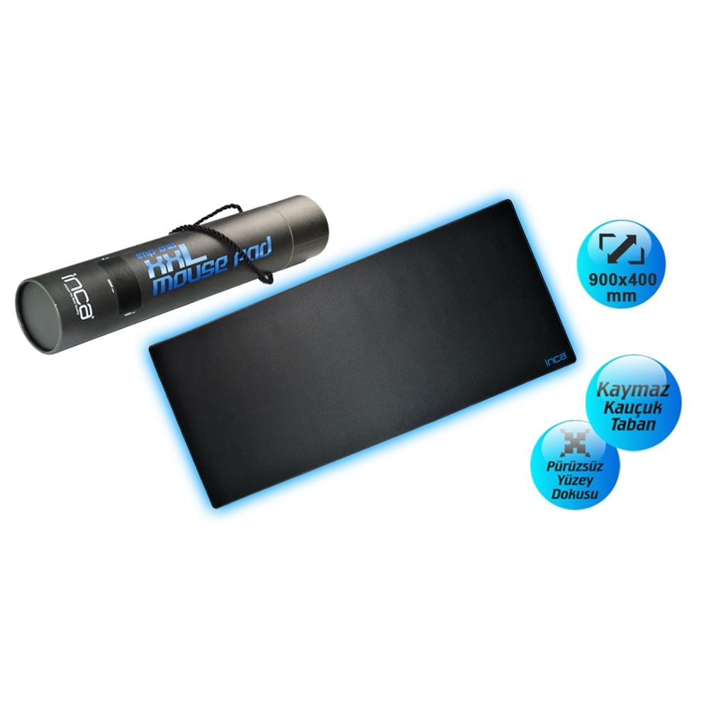 INCA IMP-018M 900-400m XXL Gaming Mouse Pad  Siyah