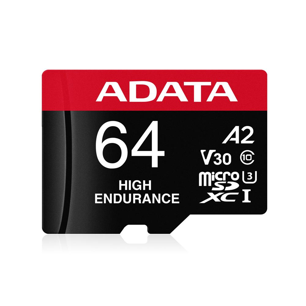 Adata 64 GB High Endurance microSDXC 4K U3 V30 A2 Hafıza Kartı