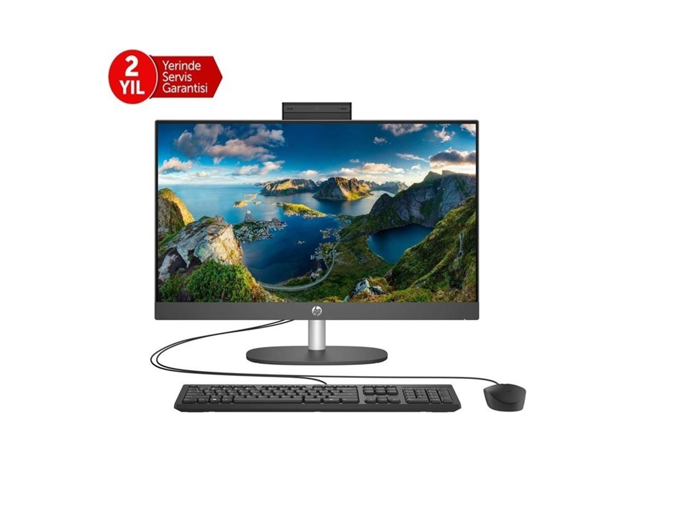 HP ProOne 240 G10 B6JC8ES i7-1355U 32GB 512GB SSD O-B Iris Xe 23.8" Siyah DOS All in One Bilgisayar