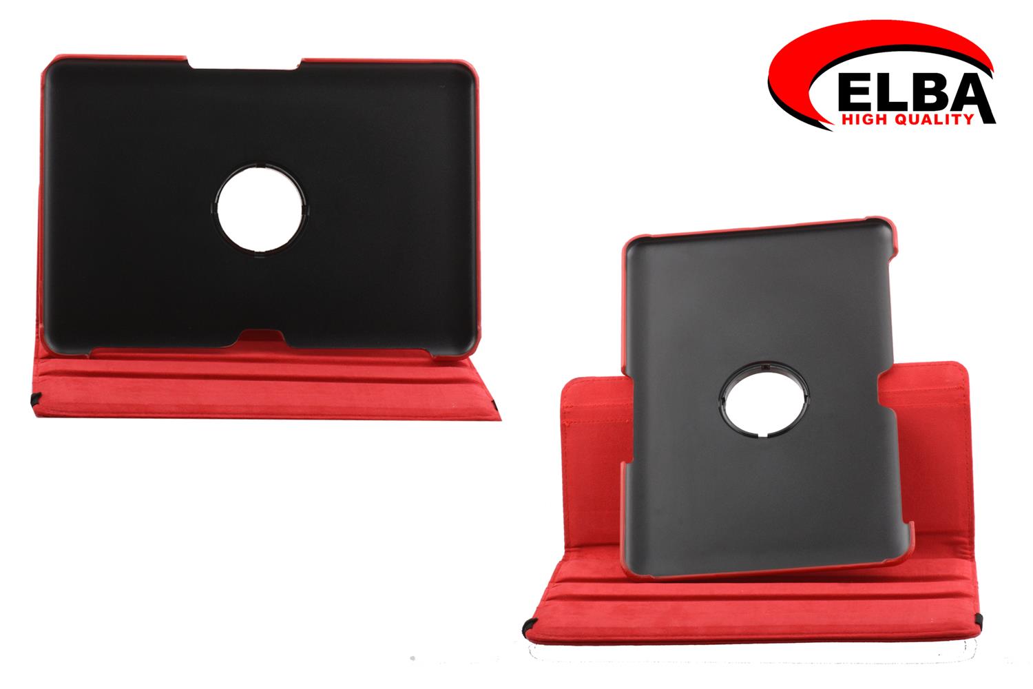 Elba Samsung Tab2 P5100 Renkli Kılıf 360 Derece Dönebilen (Beyaz-Kırmızı-Açık Mavi-Siyah) 10.1"