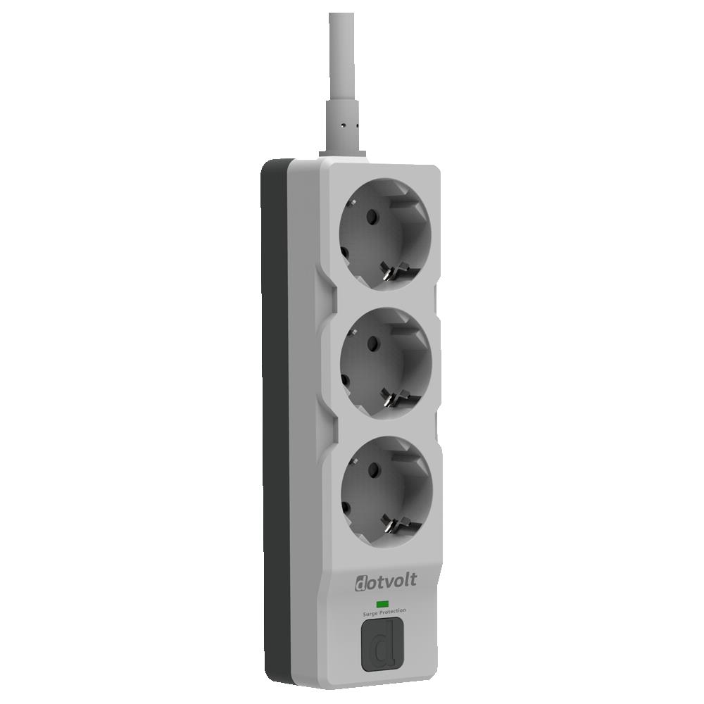 DOTVOLT SURGE HUNTER 3 LU 1.5MT ENERJI KORUMA PRIZI (1050 J)